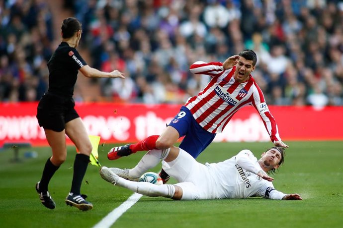 Morata (Atlético) y Ramos (Real Madrid)