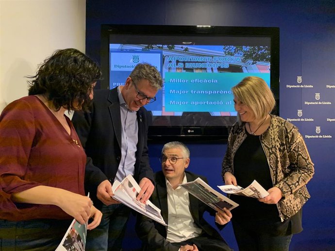 Mercé Carulla, Joan Talarn, Jordi Latorre y Rosa Pujol