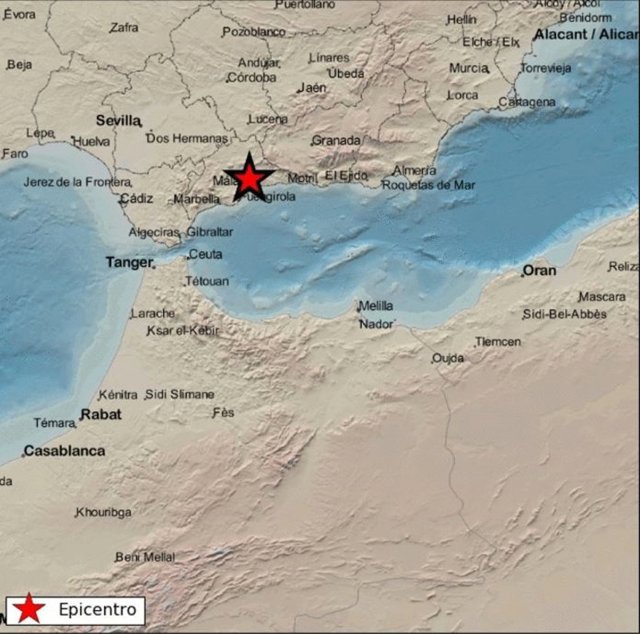 Terremoto con seismo en Almogía