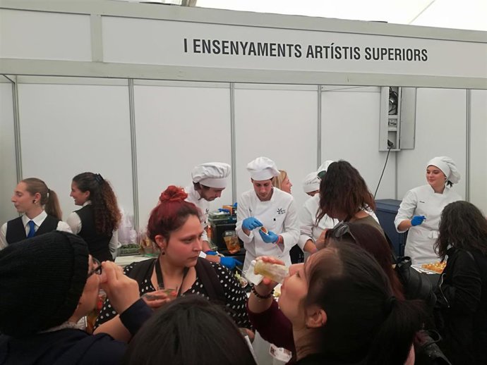 Estudiantes de Mallorca y Menorca en la Feria Horeca