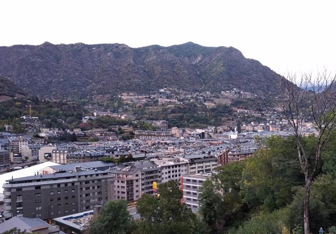 Andorra la Vella vista desde el Rec de l'Obac