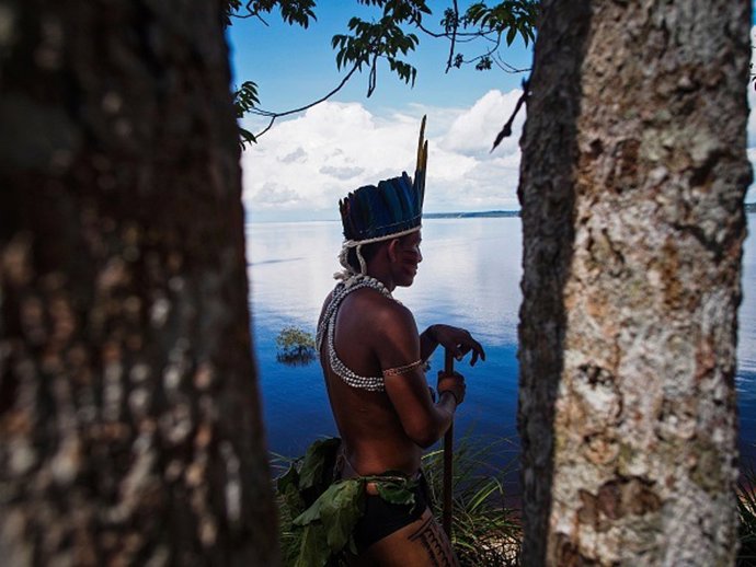 Indígena brasileño (Imagen de archivo)