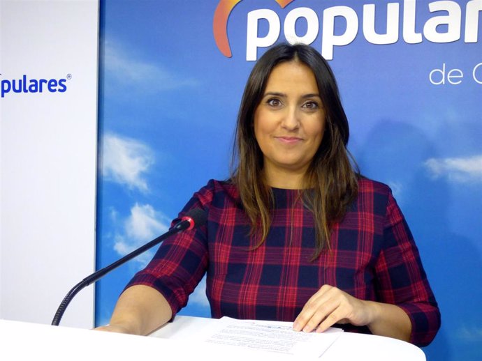Beatriz Jurado en la sede del PP de Córdoba.