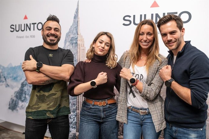 El youtuber Valentí Sanjuan, los actores Julia Creus y Marc Clotet y la exnadadora Gemma Mengual presentan el nuevo reloj deportivo Suunto 7