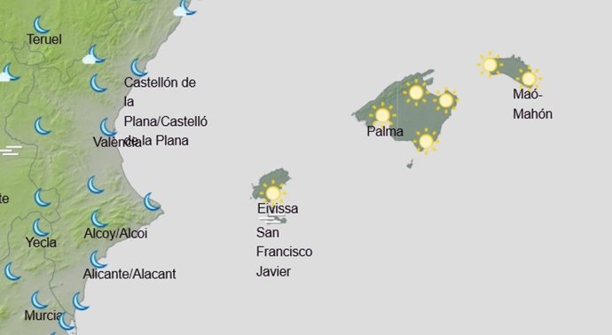El tiempo en Baleares hoy, 4 de febrero de 2020.