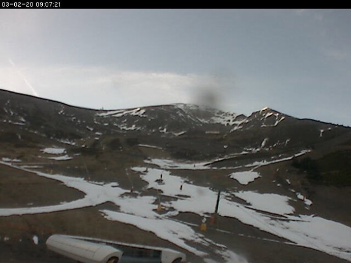 Imagen de la webcam de Valdezcaray de la pista de Rehoyo