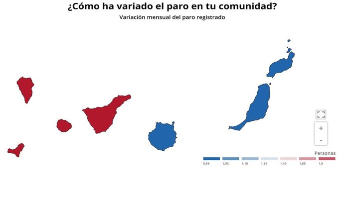 Paro de Canarias en enero de 2020