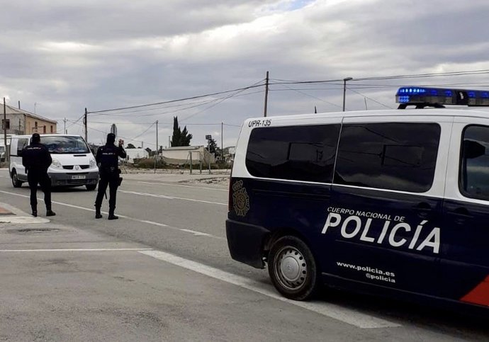 Imagen de un dispositivo de control de la Policía Nacional