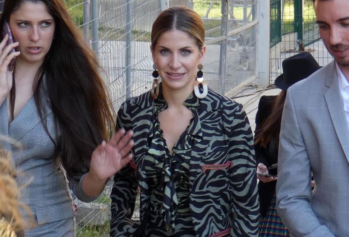 Mar Torres, en el desfile de Maite by Lola Casademunt en la Pasarela 080 de Barcelona