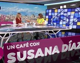 Susana Díaz, este martes durante la entrevista