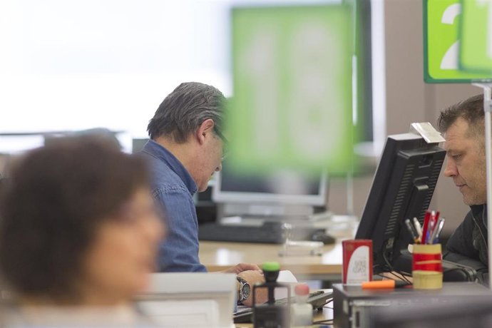 Oficina de empleo en una imagen de archivo