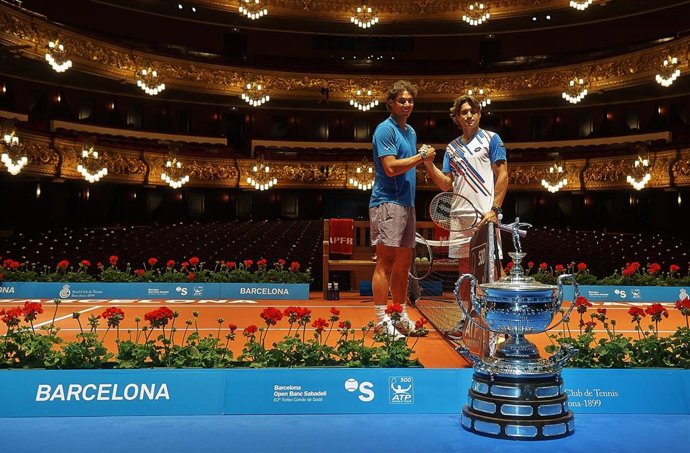 Rafa Nadal y David Ferrer en el Liceu