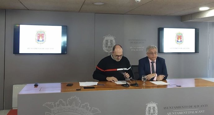 Manuel Villar y Antonio Manresa, este martes.