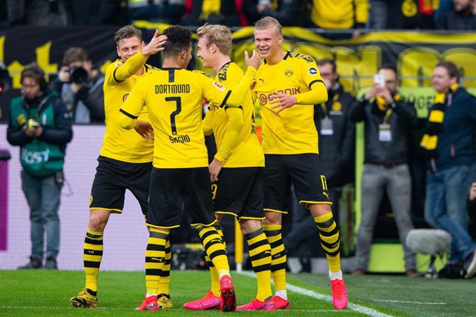El Borussia Dortmund celebra un gol