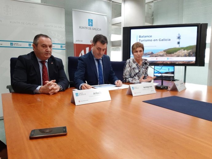 El conselleiro de Cultura, Román Rodríguez, hace balance del turismo en Galicia en Lugo.