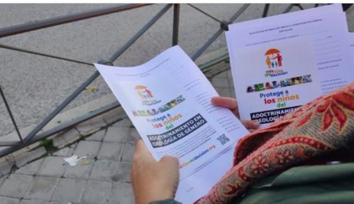 Imagen de archivo de una campaña de Hazte Oir.