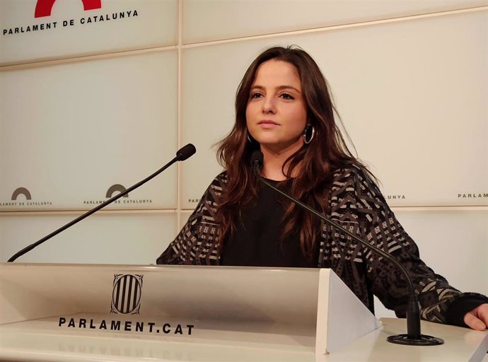 La diputada de la CUP en el Parlament Maria Sirvent.