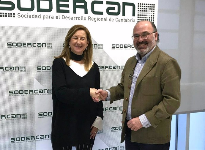 El director general de Sodercan, Javier Carrión, se reúne con presidenta de la Federación Nacional de Asociaciones de Empresarios y Trabajadores Autónomos (ATA) de Cantabria, Ana Cabrero