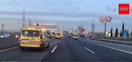 Una ambulancia del Summa-112 camino a un accidente