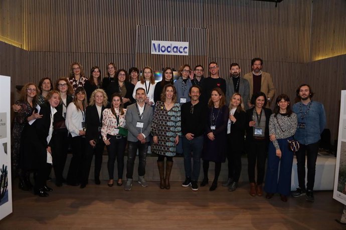 La consellera de Empresa y Conocimiento de la Generalitat, ngels Chacón, en el 080 Fashion Showroom.