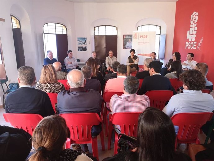 El PSOE de Huelva celebra un acto en Calañas, en el que participan José Fiscal e Ignacio Caraballo.