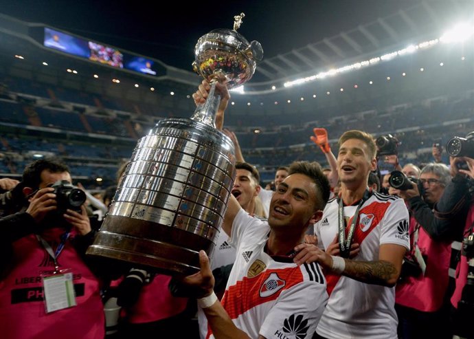 River Plate celebra la Copa Libertadores 2018 en el Santiago Bernabéu