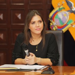 La exvicepresidenta de Ecuador María Alejandra vicuña.
