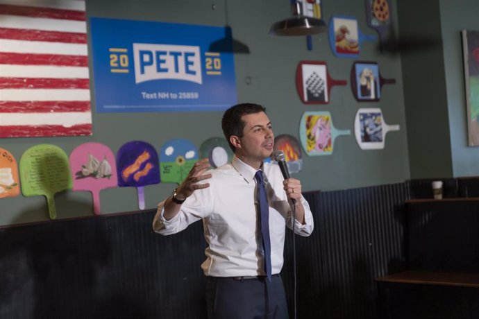 El exalcalde de South Bend y candidato en las primarias demócratas Pete Buttigieg. 
