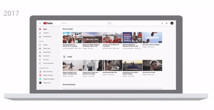 YouTube retirará en marzo la interfaz antigua para escritorio 