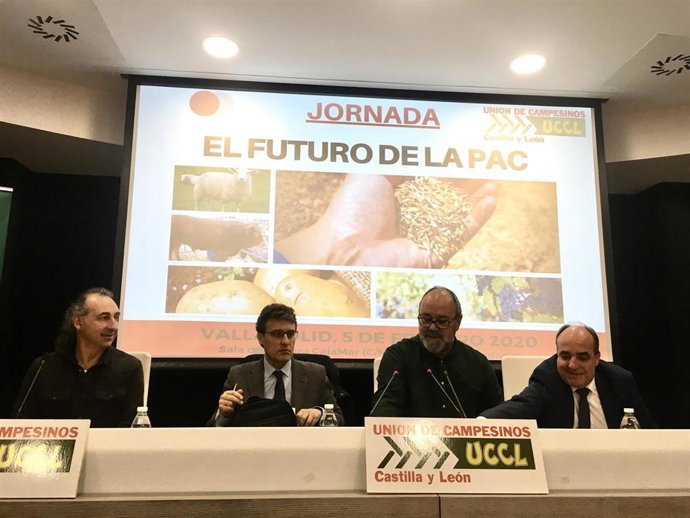 González Palacín (i), Miranda Sotillos, De las Heras y Medina Rebollo, al inicio de la jornada.