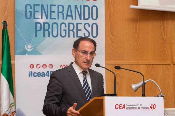 El presidente de la Confederación de Empresarios de Andalucía (CEA), Javier González de Lara, en una imagen de archivo.