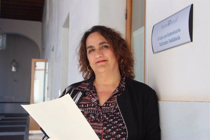 La portavoz adjunta de Adelante Andalucía, Ángela Aguilera, en una foto de archivo.