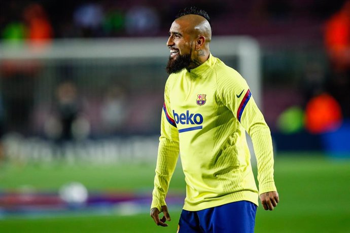 22 Arturo Vidal from Chile of FC Barcelona during the Spanish Copa del Rey match between FC Barcelona and Leganes at Camp Nou on January 30, 2020 in Barcelona, Spain.