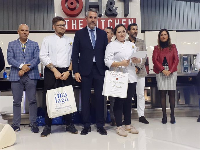 Alumnos del IES Rosaleda ganadores del concurso de cocina joven Sabor a Málaga de H&T