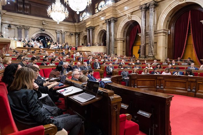 Vista general d'una sessió plenria del Parlament de Catalunya, Barcelona (Espanya), 5 de febrer del 2020.