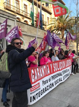 Nuevas protestas en todas las provincias andaluzas de las PTIS e ILSE