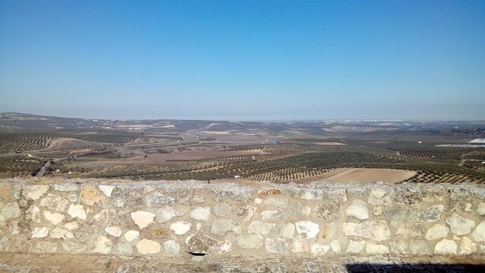 Comarca de la Campiña Sur vista desde el castillo de Monturque