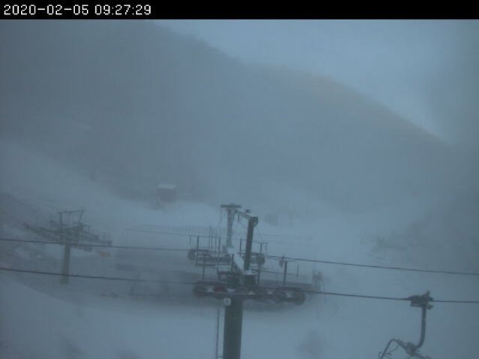 Situación de la estación de Principiantes en Valdezcaray este miércoles