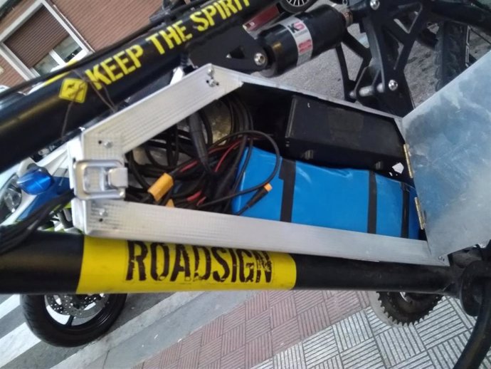 Bicicleta manipulaba en la que circulaba el denunciado en Pamplona
