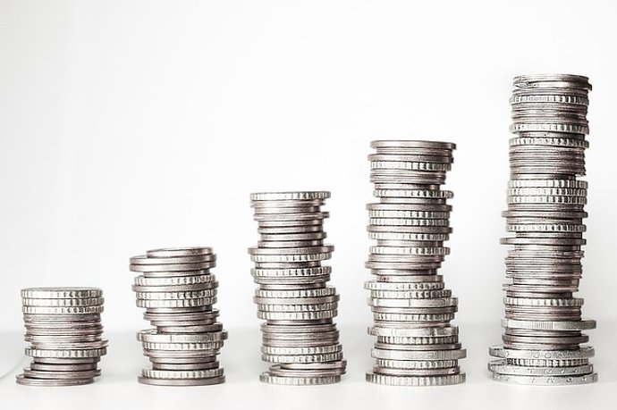 Monedas apiladas.
