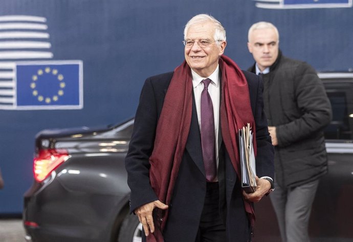 El alto representante para la Política Exterior y la Seguridad Común, Josep Borrell, en Bruselas 