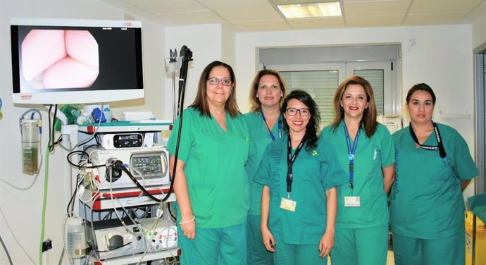 Profesionales de la Unidad de Endoscopia del servicio de Aparato Digestivo del Hospital Universitario Nuestra Señora de Candelaria