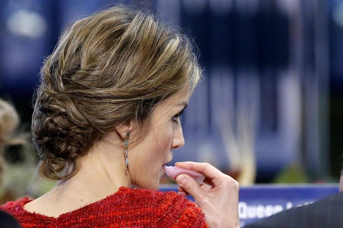 La Reina Letizia durante su visita a Roma