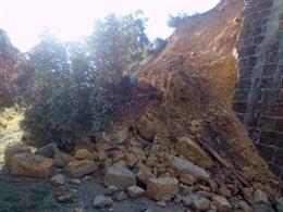 Daños en la Vía Verde Val de Zafán tras la borrasca 'Gloria'