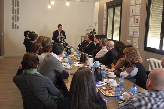 El presidente de Cepyme en los desayunos de FOES en Soria.