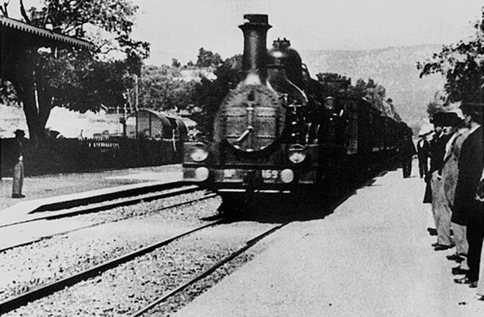 La llegada del tren a la estación de Ciotat, de los hermanos Lumire