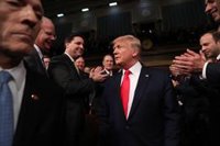 Trump celebra en el desayuno de la oración el fin del "calvario" del 'impeachment'