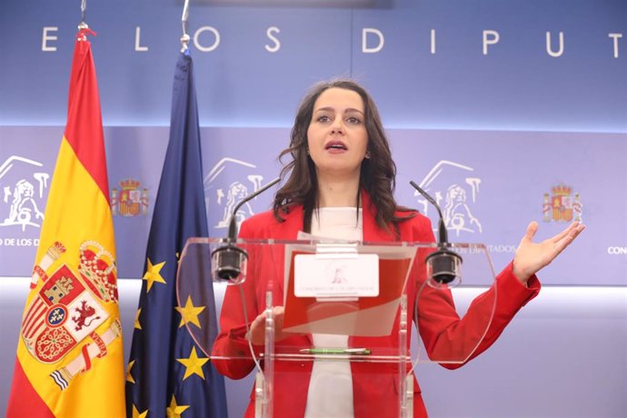 La portavoz de Ciudadanos en el Congreso, Inés Arrimadas.