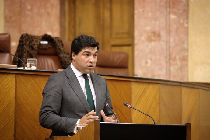 Enrique Moreno, en la defensa de la PNL en el Parlamento.