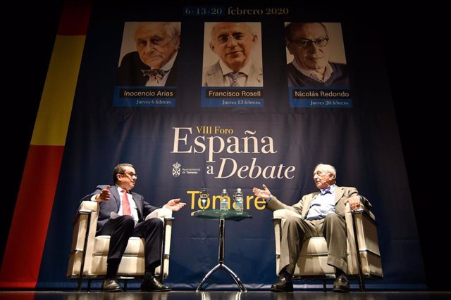 Francisco Rosell e Inocencio Arias, en el foro 'España a debate' de Tomares